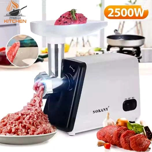 Zynella 2500W Stainless Steel Electric Meat Grinder