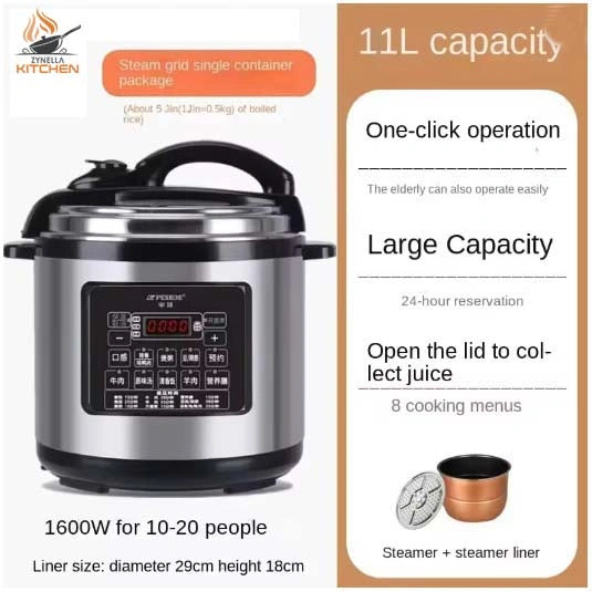 Electric Pressure Rice Cooker with Smart Reservation
