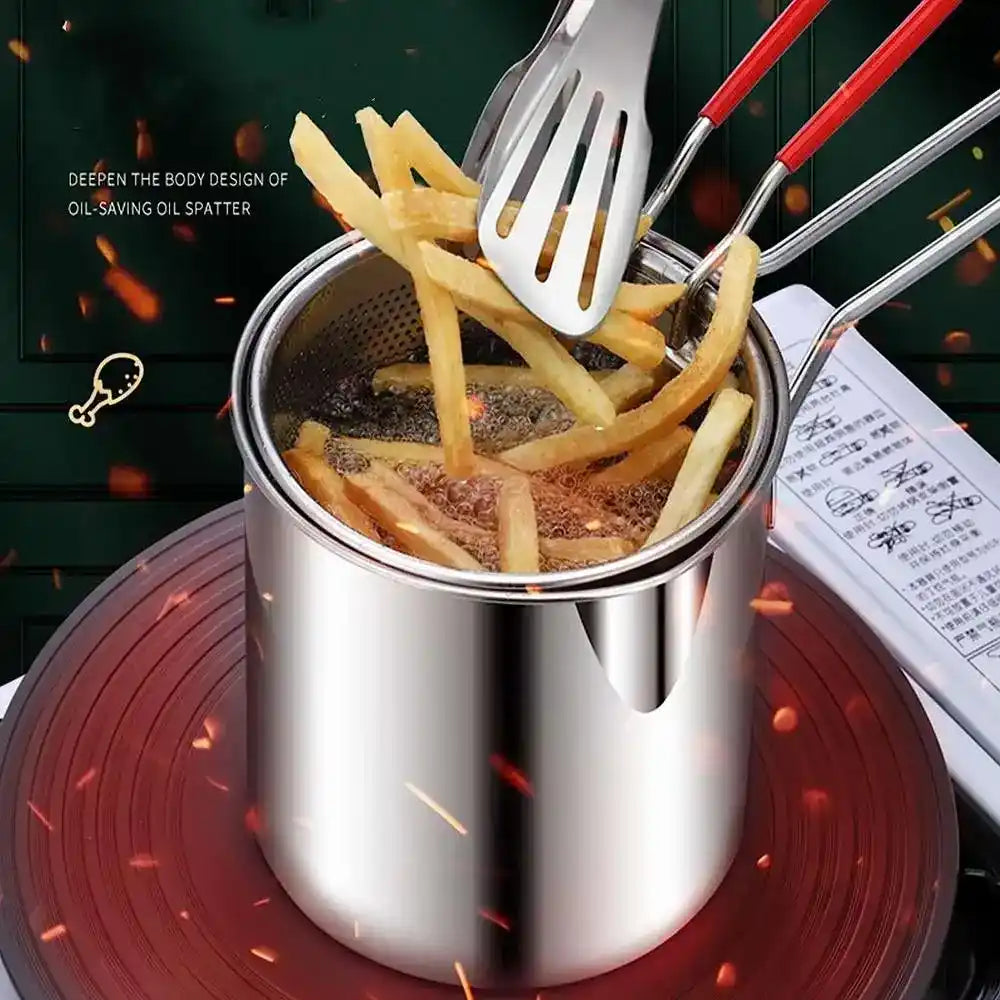 Zynella Stainless Steel Deep Fryer & Basket