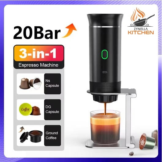 Wireless 3-in-1 Portable Espresso Coffee Machine