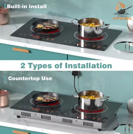 Zynella 24-Inch 2-Zone Ceramic Electric Cooktop
