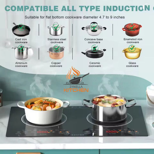 Zynella 24-Inch 2-Zone Ceramic Electric Cooktop