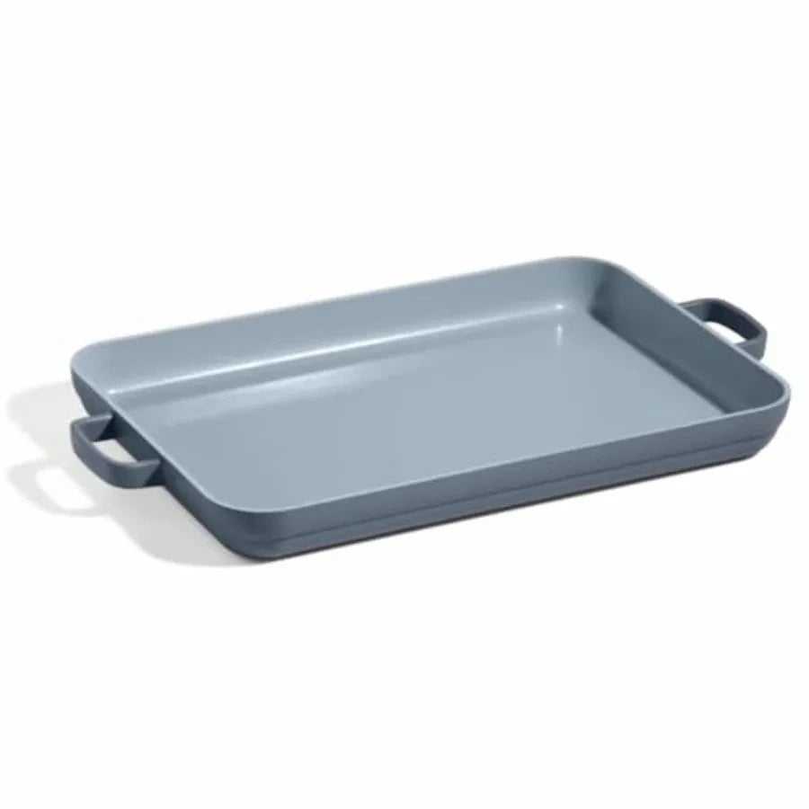 Zynella Ceramic Nonstick Griddle Pan – 5 Qt Dual-Use Stovetop & Oven Griddle