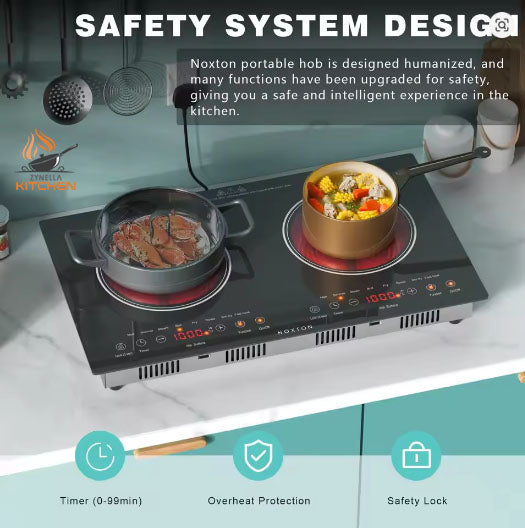Zynella 24-Inch 2-Zone Ceramic Electric Cooktop