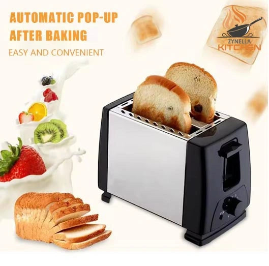 Zynella 2-Slice Automatic Bread Toaster with Variable Browning Control