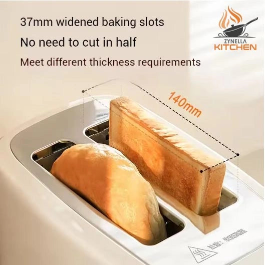 Zynella Fully Automatic 2-Slice Bread Toaster