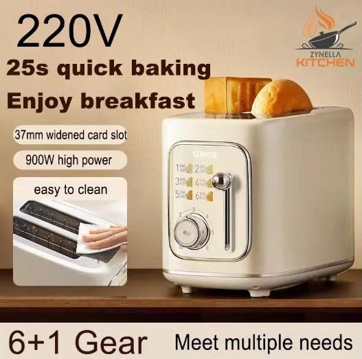 Zynella Fully Automatic 2-Slice Bread Toaster