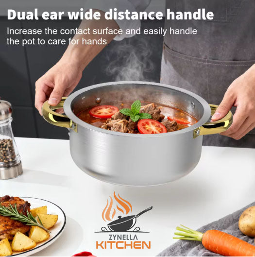 Zynella Stainless Steel Stock Pot