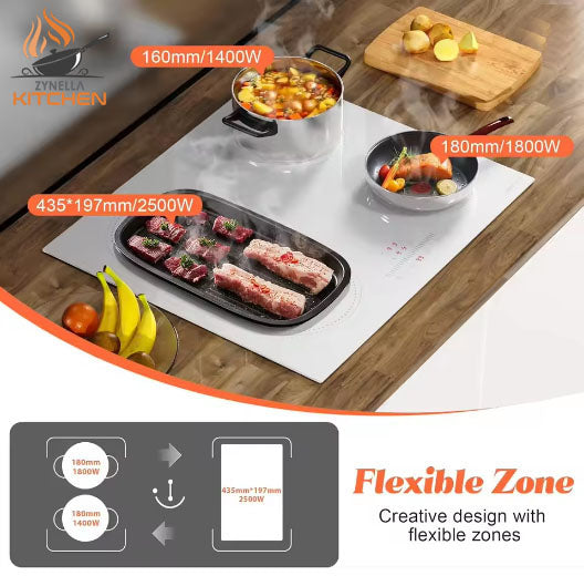 Zynella 60cm Plug-In Induction Hob with Grill Zone