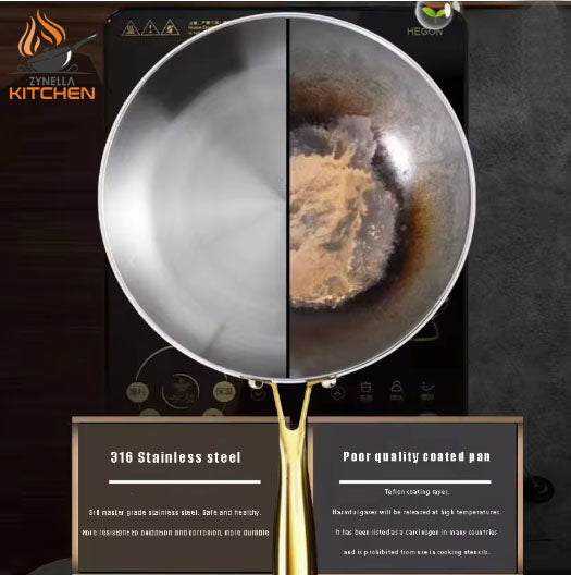 Zynella 316 Stainless Steel Frying Pan