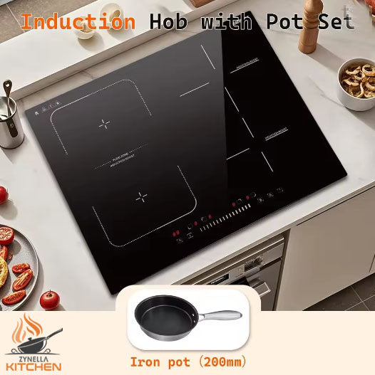 Zynella 60cm 4-Zone Induction Hob with Flex Zone & Frying Pan