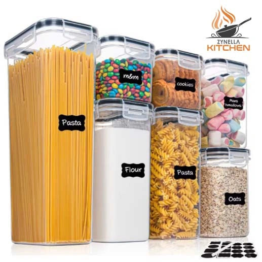 Zynella 6-Piece Closed Food Storage Containers Set