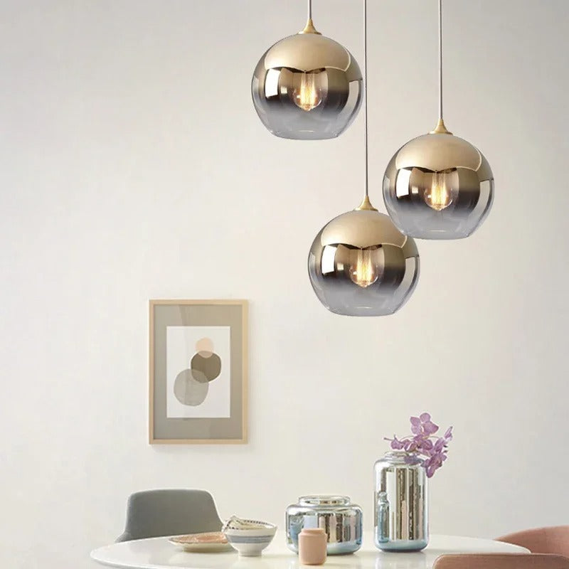 Lustre-Glow Rose Modern Pendant