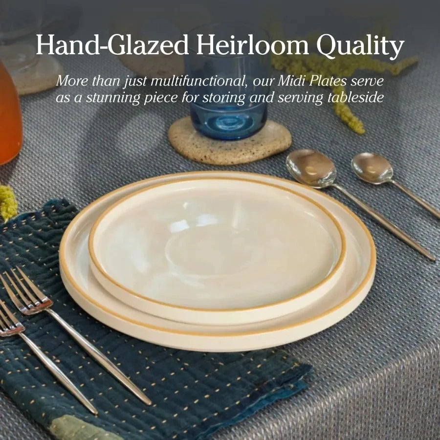 Zynella Set of 4 Ceramic Salad Plates