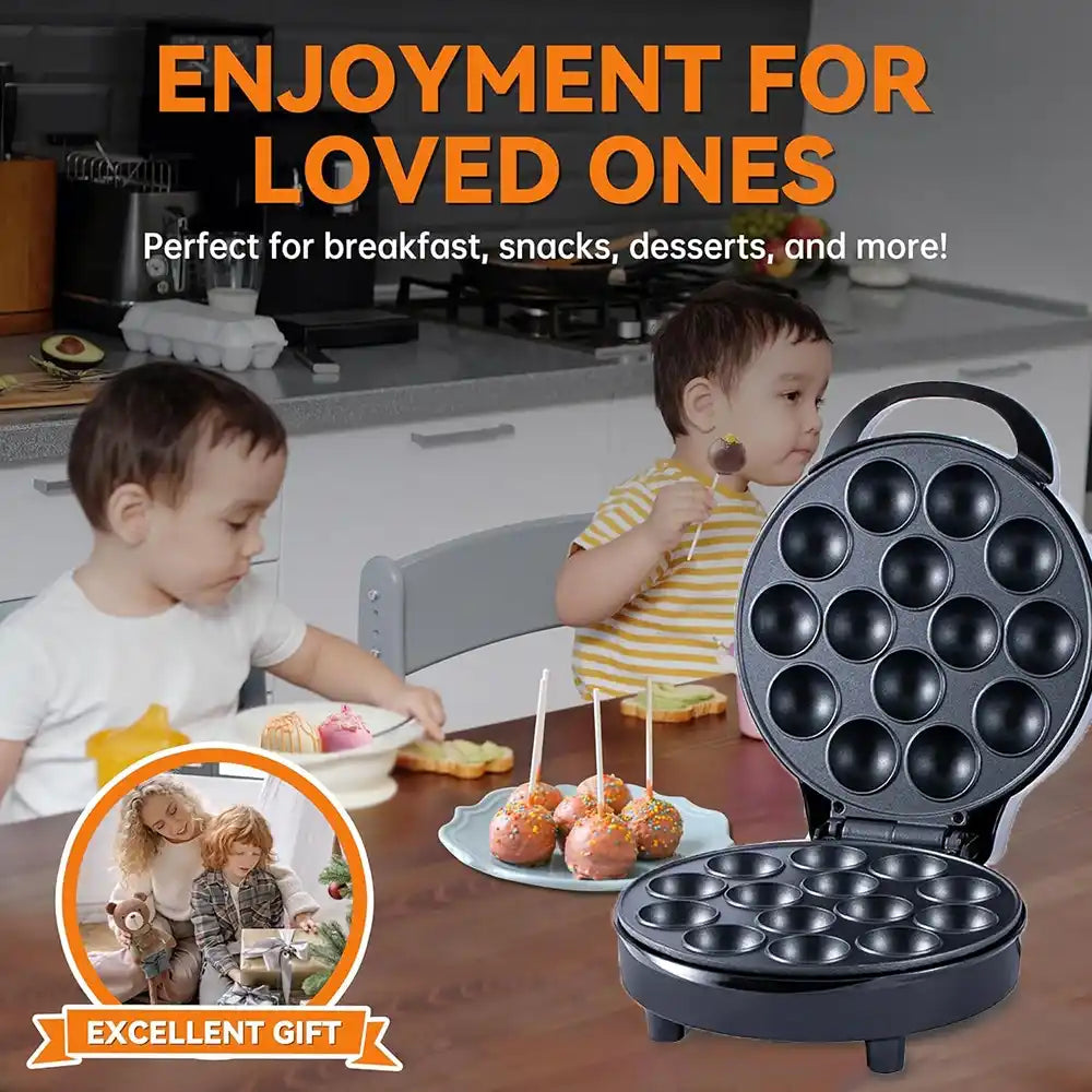 Zynella 14-Cake Pop Maker – 750W Non-Stick Electric Mini Oven