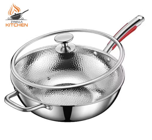 Zynella Stainless Steel Fish Scale Frying Pan