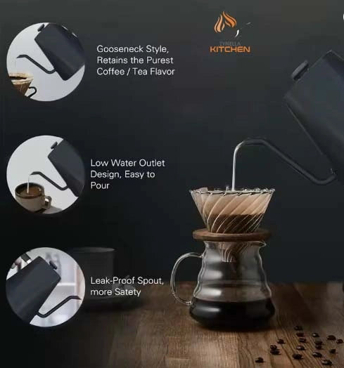 Gooseneck Electric Kettle with Temperature Control