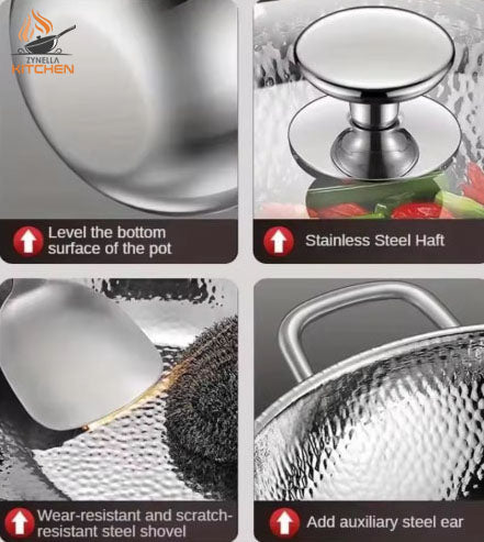 Zynella Stainless Steel Fish Scale Frying Pan