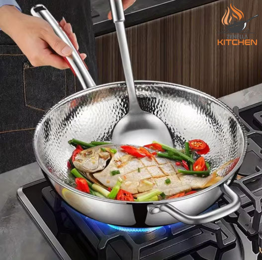 Zynella Stainless Steel Fish Scale Frying Pan