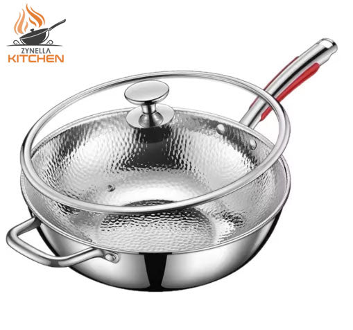 Zynella Stainless Steel Fish Scale Frying Pan