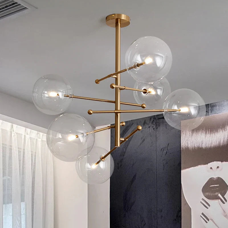 Baker Glass Modern Chandelier
