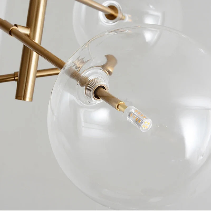 Baker Glass Modern Chandelier