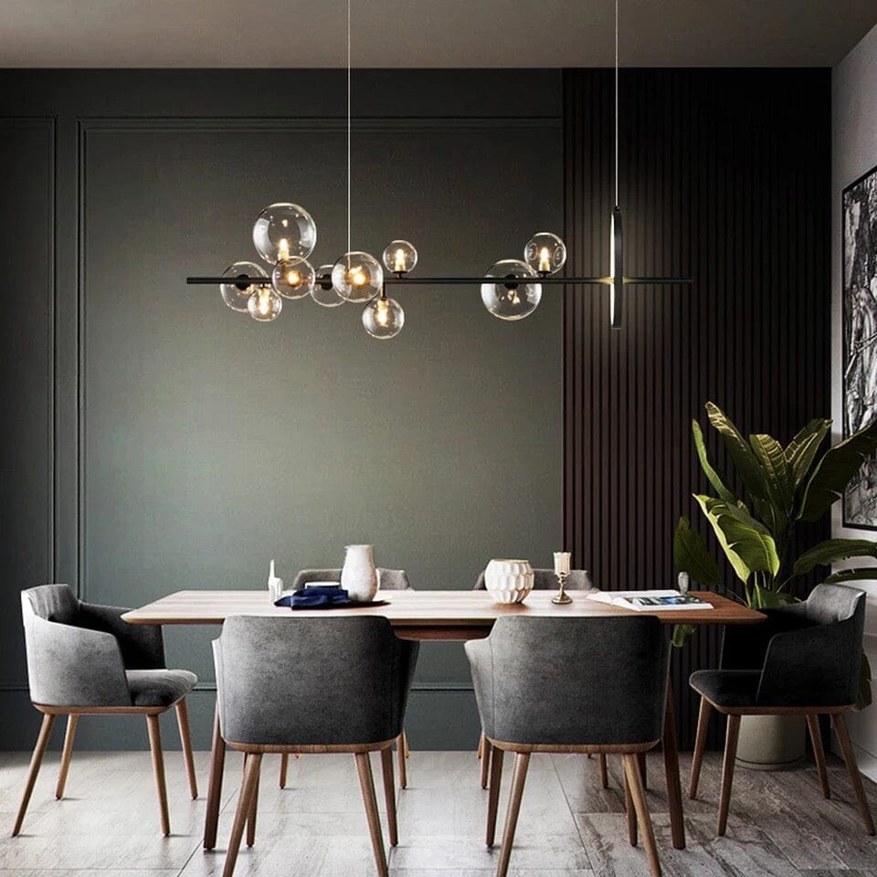 SereneGlow Glass Chandelier