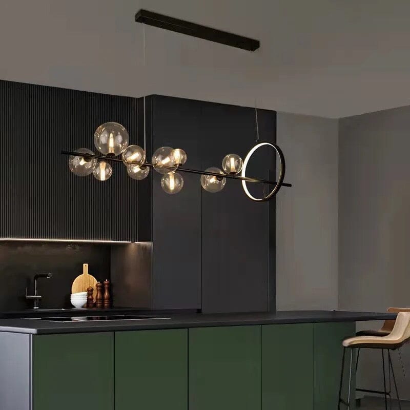 SereneGlow Glass Chandelier