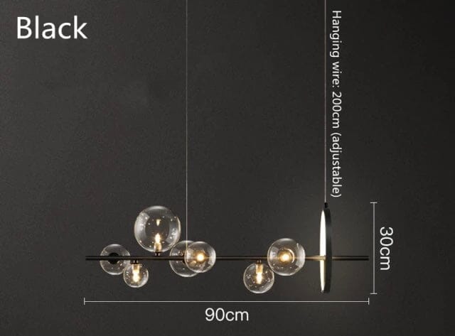 SereneGlow Glass Chandelier