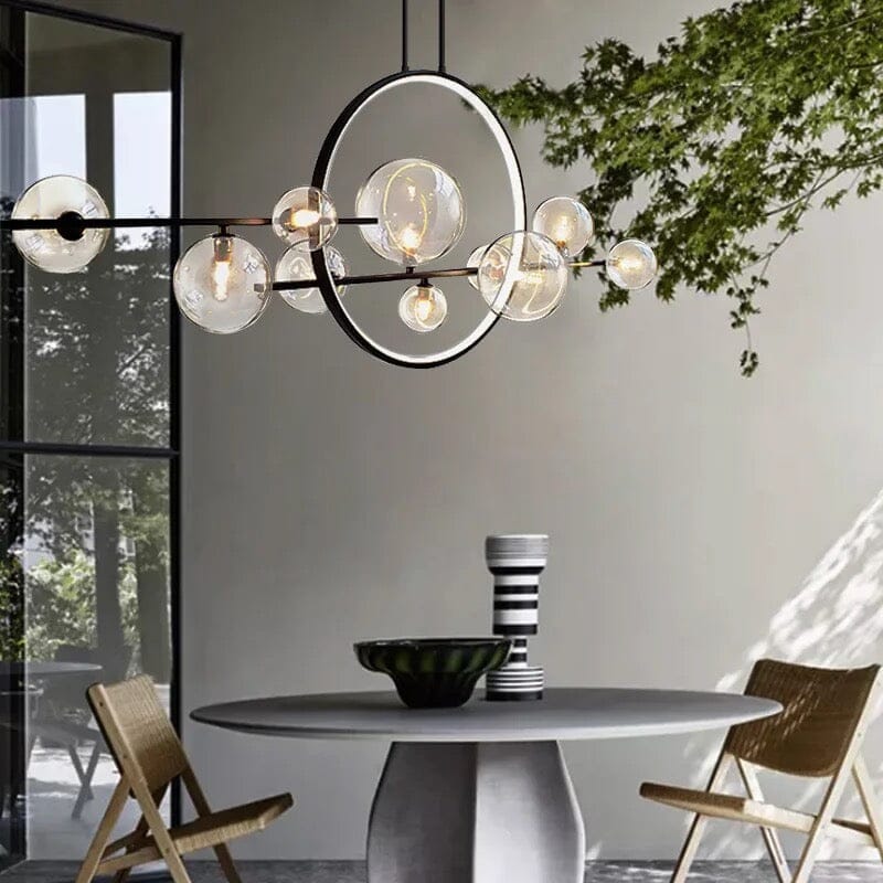 SereneGlow Glass Chandelier