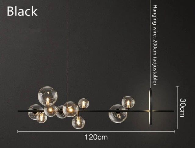 SereneGlow Glass Chandelier