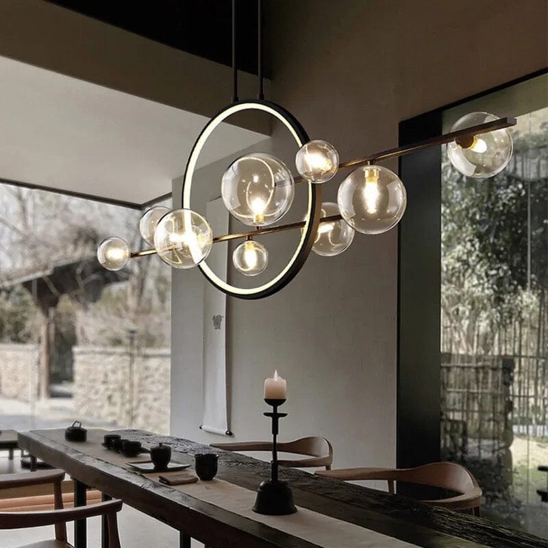 SereneGlow Glass Chandelier