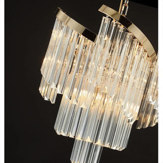 Eiffel Crystal Chandelier Modern Geometric Design