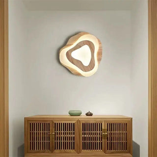 Zynella Zayden Wooden Rattan LED Pendant