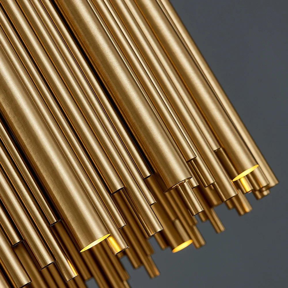 Gold Nest Oval Modern Chandelier