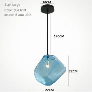 Prism Color Glass Chandelier