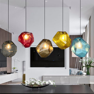 Prism Color Glass Chandelier