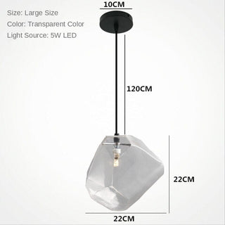 Prism Color Glass Chandelier