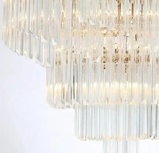 Eiffel Crystal Chandelier Modern Geometric Design