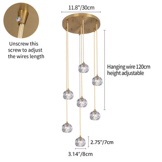 Elvi Crystal Modern Pendants