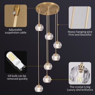 Elvi Crystal Modern Pendants