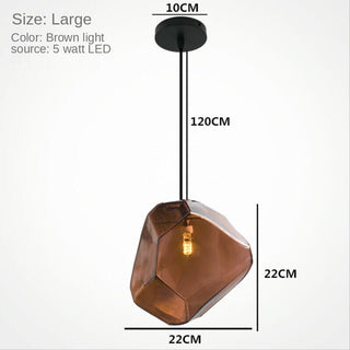 Prism Color Glass Chandelier
