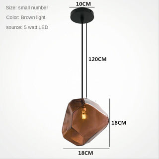 Prism Color Glass Chandelier