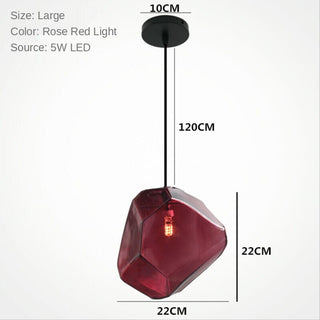 Prism Color Glass Chandelier
