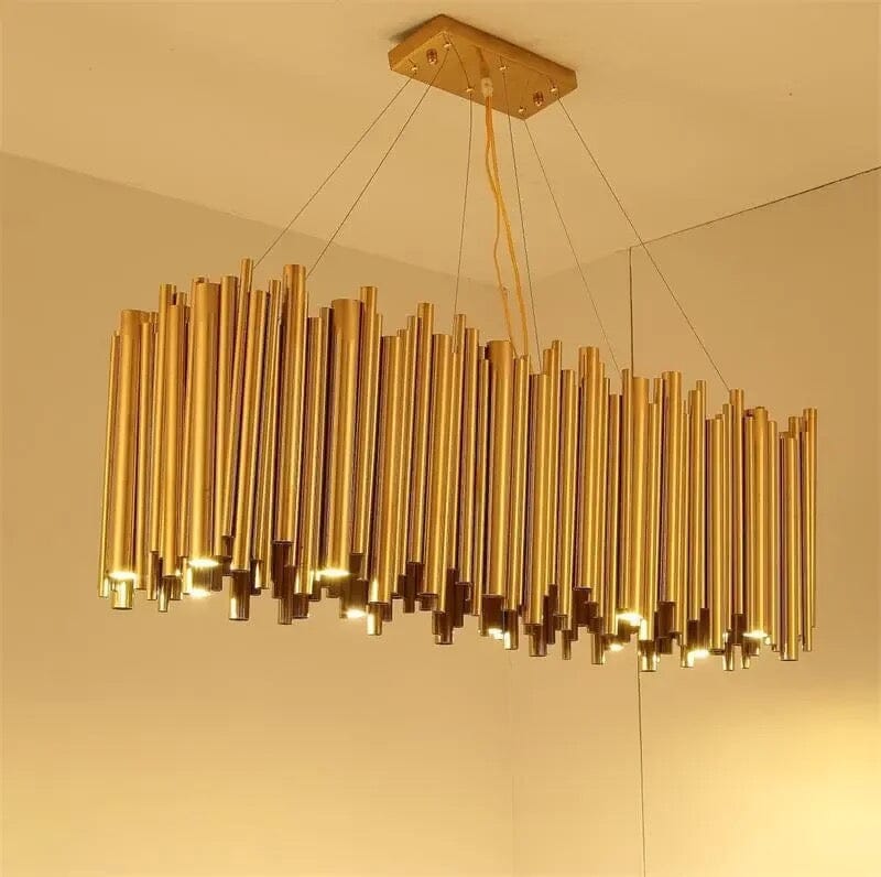 Gold Nest Oval Modern Chandelier