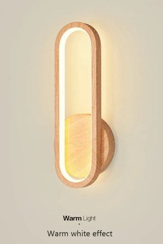 Elara Warm Wood Wall Lamp