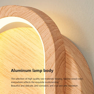 Elara Warm Wood Wall Lamp