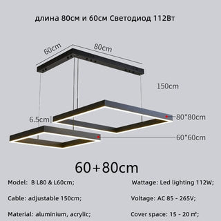 The Dior Square Pendant Light