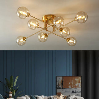 Piccadilly Modern Glass Ball Chandelier Lamp