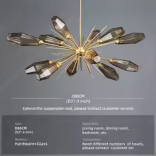 Lustre-Nova Crystal Burst Chandelier